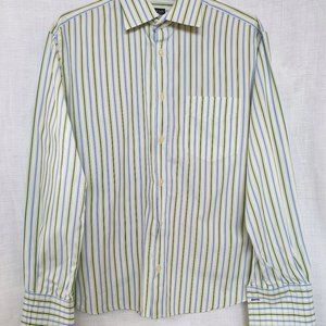 Paul Smith London Blue/Green Striped Dress Shirt